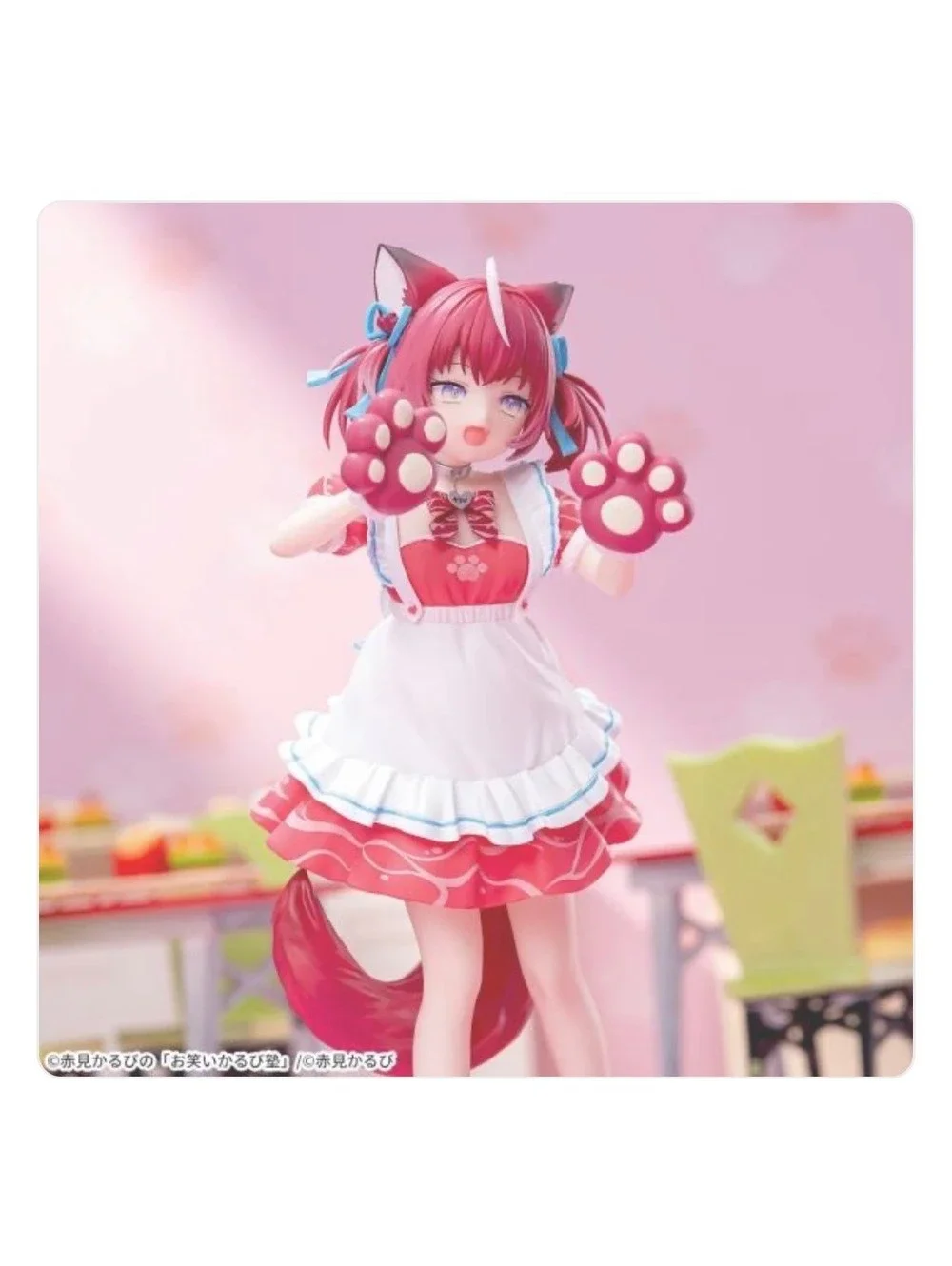 Akami Karubi Anime Figure by Lumica - Adorable Catgirl with Paws and Tail